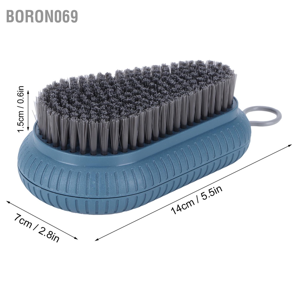 Bàn chải chà sàn Giặt quần áo Giày dép Bồn tắm mềm Dụng cụ vệ sinh gia đình Màu xanh lam Boron069
