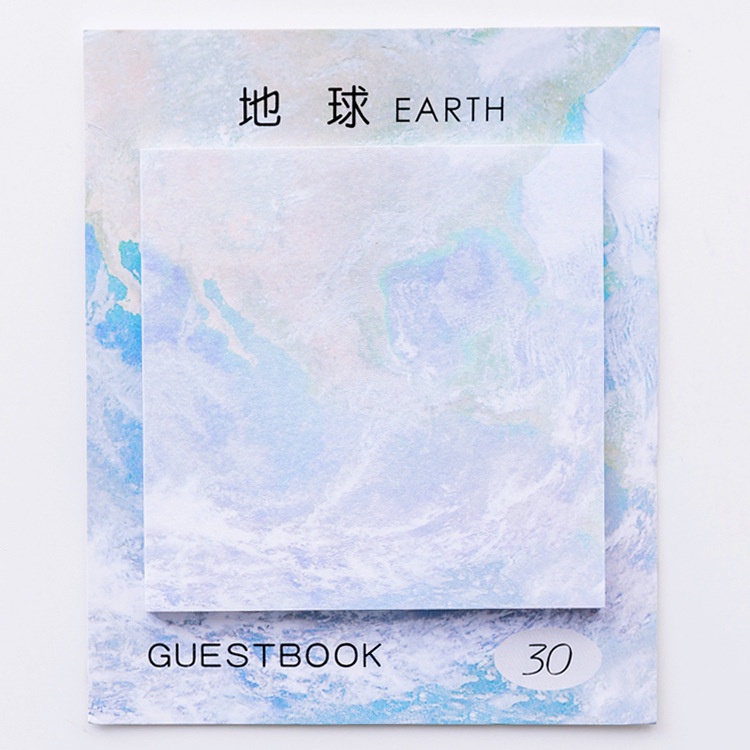 Set 30 Tờ Giấy Ghi Chú Hình Hành Tinh Dễ Thương Note