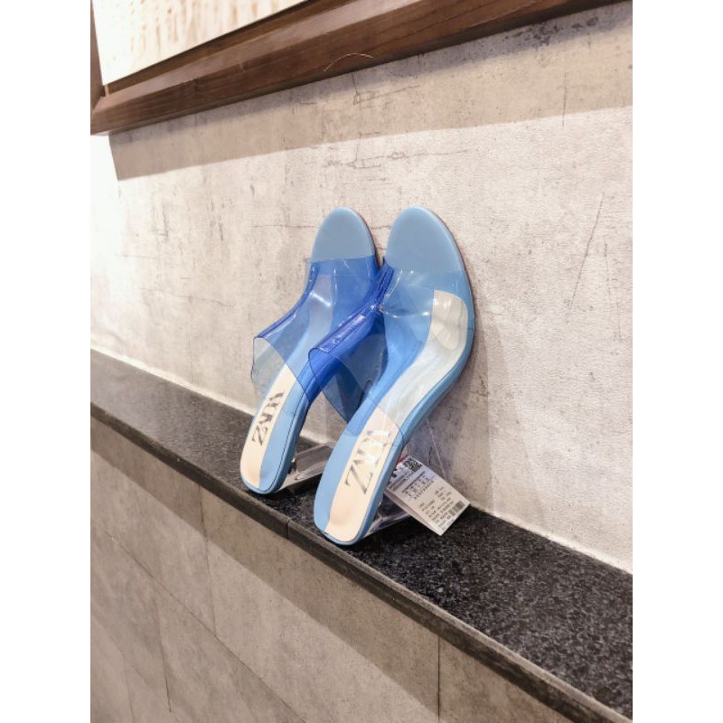 Guốc Zara quai trong xanh đẹp xuất sắc