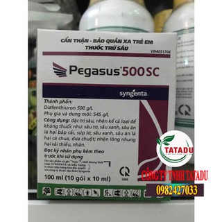 Combo 3 gói pegasus 500sc đặc trị sâu nhện kháng thuốc gói 10ml/gói - pegasus