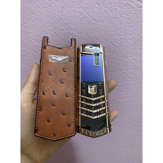 Bao Da Nắp Đứng Vertu Singnature S đà điểu
