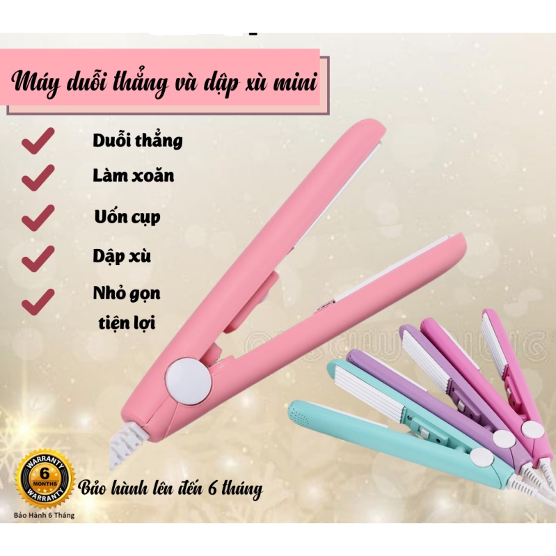 Máy duỗi tóc mini dùng để là thẳng tóc nhanh chóng- tiện lợi khi mang đi du lịch