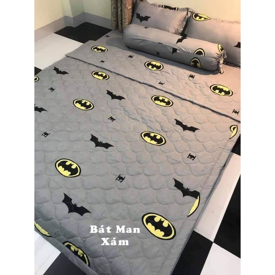 Vỏ gối ôm 35 x 100 cm mẫu BAT MAN có dây gút