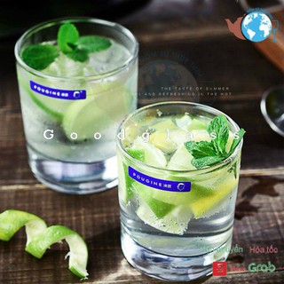Bộ 6 ly thuỷ tinh dáng suông trụ tròn lùn trắng cao cấp