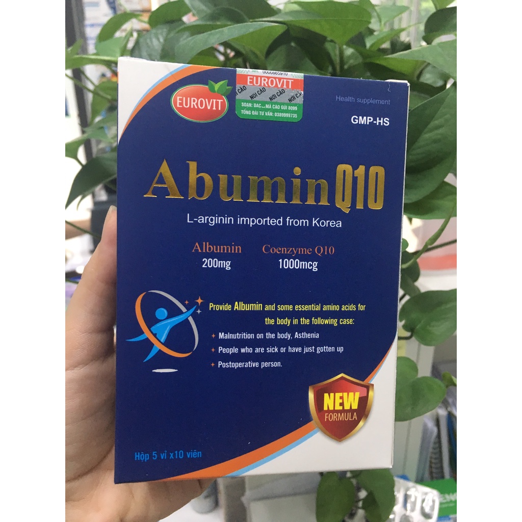 Abumin Q10 – Hỗ trợ cho người bị suy nhược cơ thể, mệt mỏi, mới ốm dậy, đề kháng kém