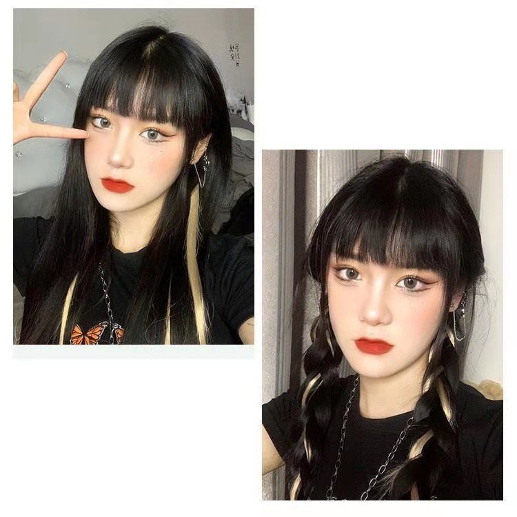 Tóc giả MISS FANCY thẳng dài 55cm màu sắc ấn tượng cá tính