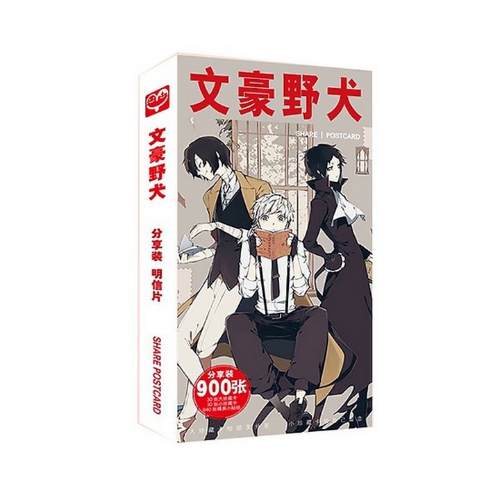 Postcard Bungou Stray Dogs: Dead Apple hộp ảnh bộ ảnh có ảnh dán + lomo + postcard bưu thiếp