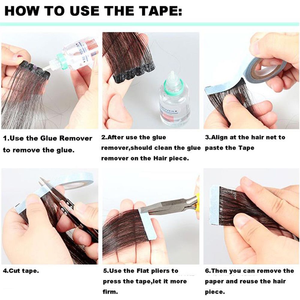 (Hàng Mới Về) Keo Dán Tóc Giả Hai Mặt Chống Thấm Nước 300cm