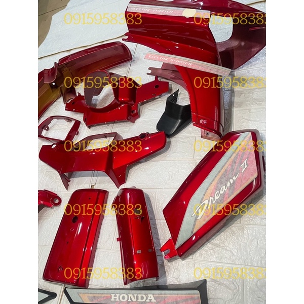 Bộ vỏ nhựa Dream đỏ candy-dream thái-dream việt