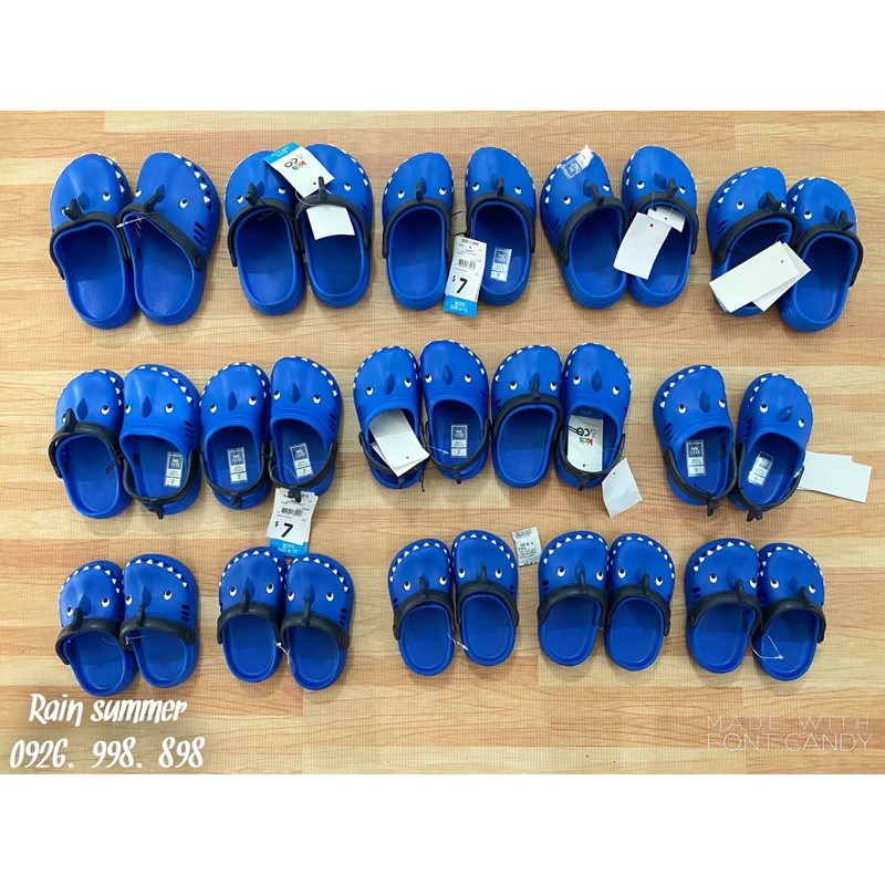 Dép sục cá mập cho bé- ảnh thật