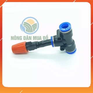 20 Béc Phun Sương 1 Hướng Màu Cam Siêu Mịn Tưới Cây, Tưới Hoa , Làm Mát Kèm Nối Nhanh T 8MM