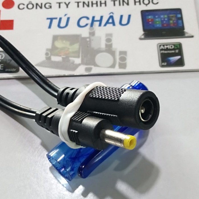 Cáp chuyển nguồn adapter chuẩn (5.5mm X 2.5mm) ra  chuẩn (4.0mm X 1.7mm)