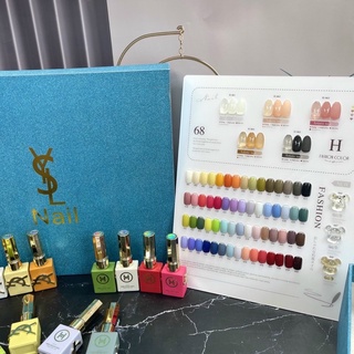 Sét sơn gel  ysl 68 màu tặng kèm basse top cùng bảng màu
