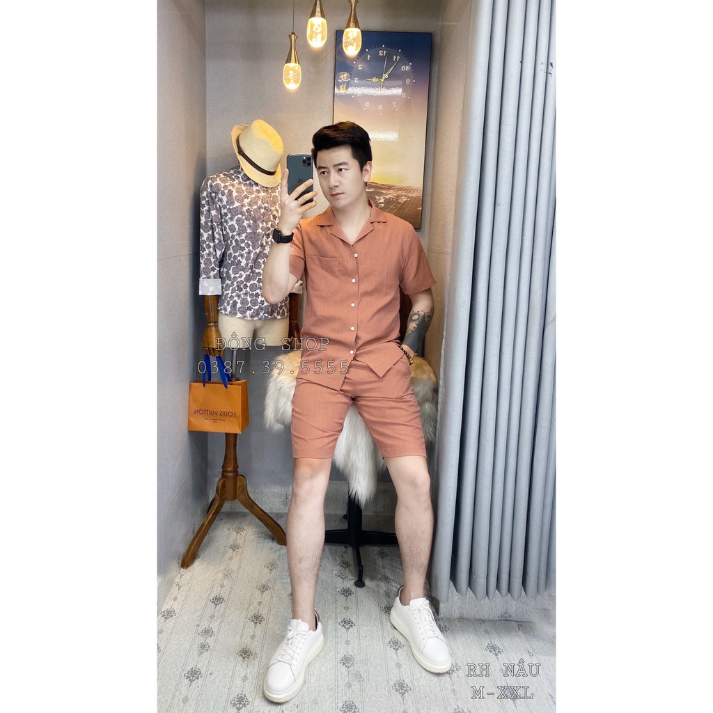 Bộ Đũi Cổ Vest Mùa Hè Cao Cấp | BigBuy360 - bigbuy360.vn