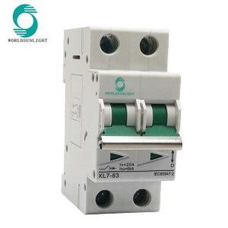Aptomat 1 chiều MCB 2P 10A 16A 20A 25A 32A 40A 50A 63A 800V DC Sunlight