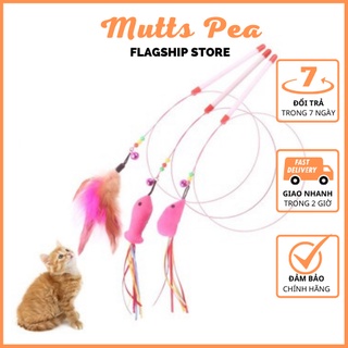 Đồ chơi cần câu dẻo cho mèo - Mutts Pea