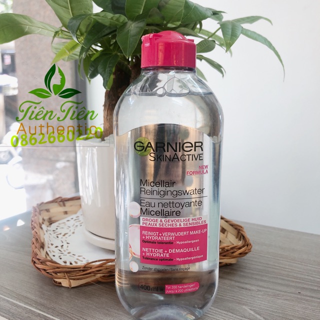 NƯỚC TẨY TRANG GARNIER MICELLAR REINIGINGS WATER ( NẮP ĐỎ)