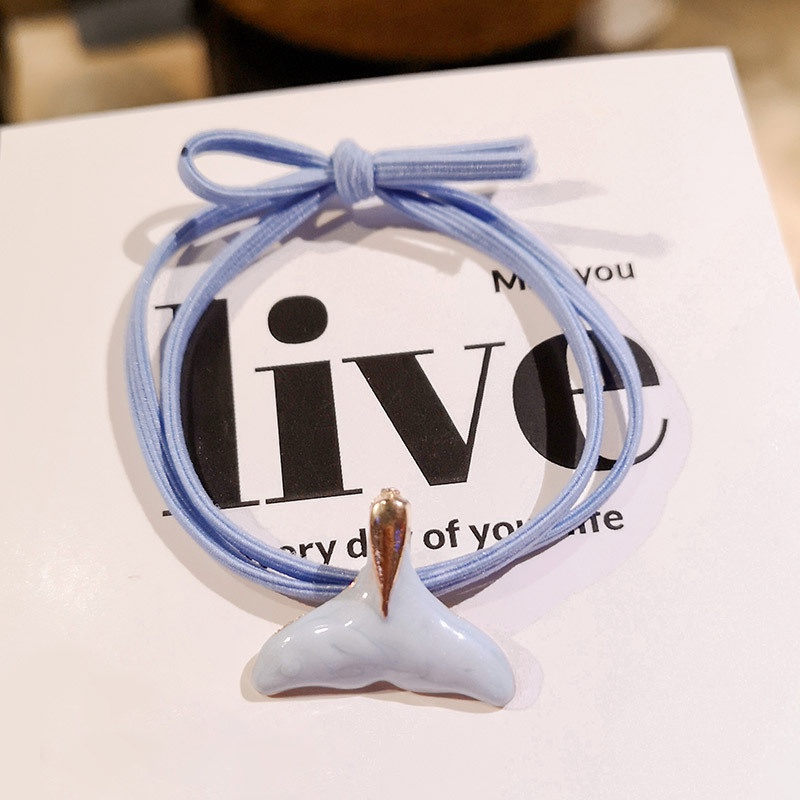 ✨✨Dây Buộc Tóc Cao Su Đàn Hồi Họa Tiết Cá Voi Dễ Thương