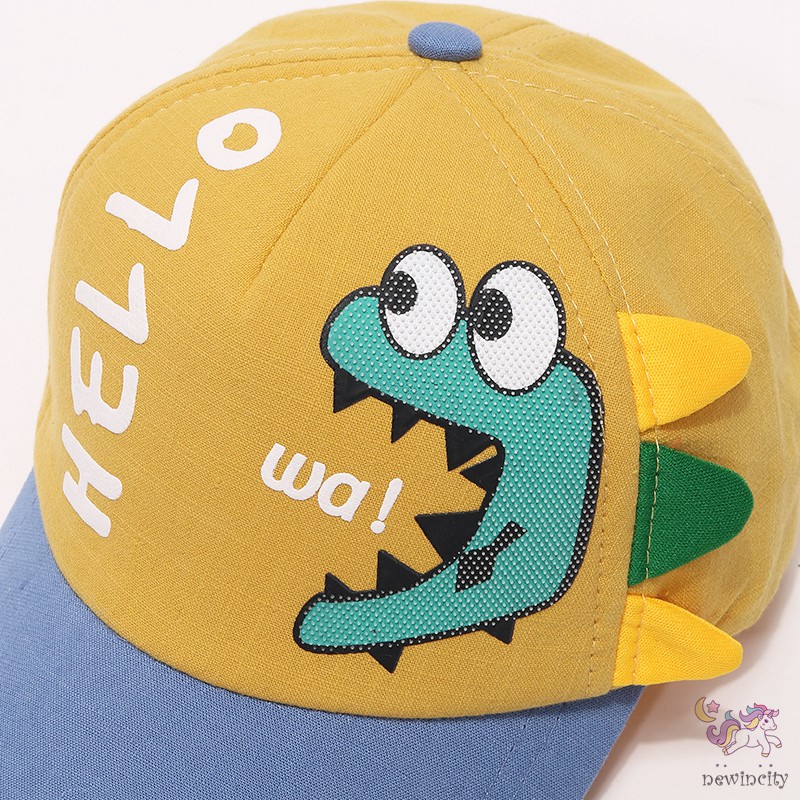 Mũ Lưỡi Trai Thiết Kế Hình Khủng Long Đáng Yêu Cho Bé Trai Và Bé Gái