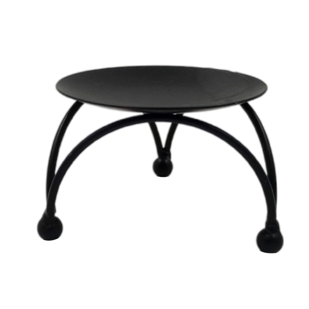 Đế nến bằng sắt màu vàng/ đen