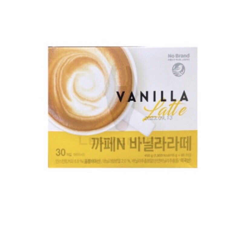 Cà Phê Vanilla Latte No Brand (Hộp 30 Gói)