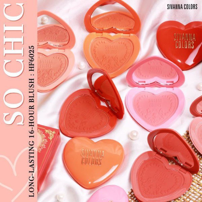 Phấn Má Sivanna Colors So Chic Long-Lasting 16 Hours Blush 6g | BigBuy360 - bigbuy360.vn