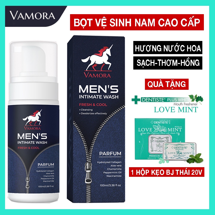 Dung Dịch Vệ Sinh Nam VAMORA, Bọt Vệ Sinh Hương Nước Hoa, Làm Sạch, Khử Mùi LECARO
