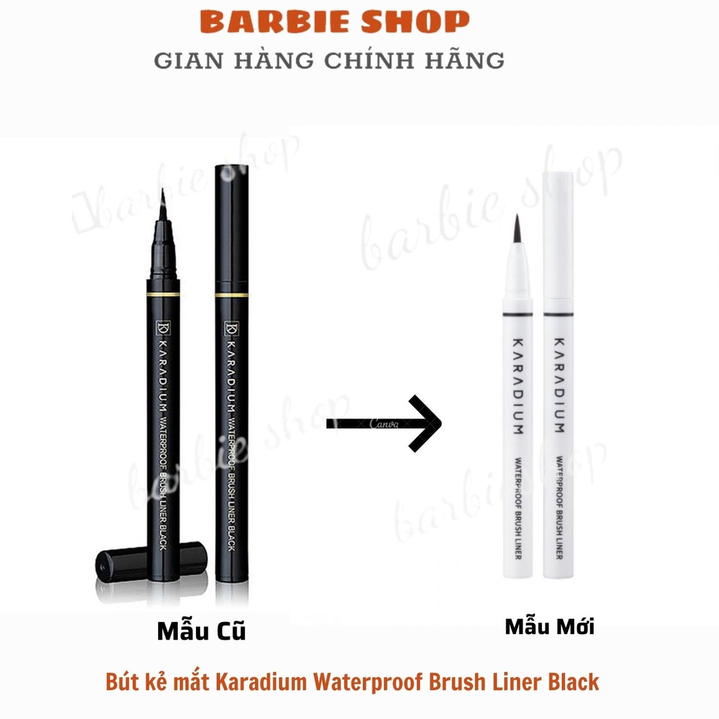 Bút kẻ mắt Karadium Waterproof Brush Liner Black