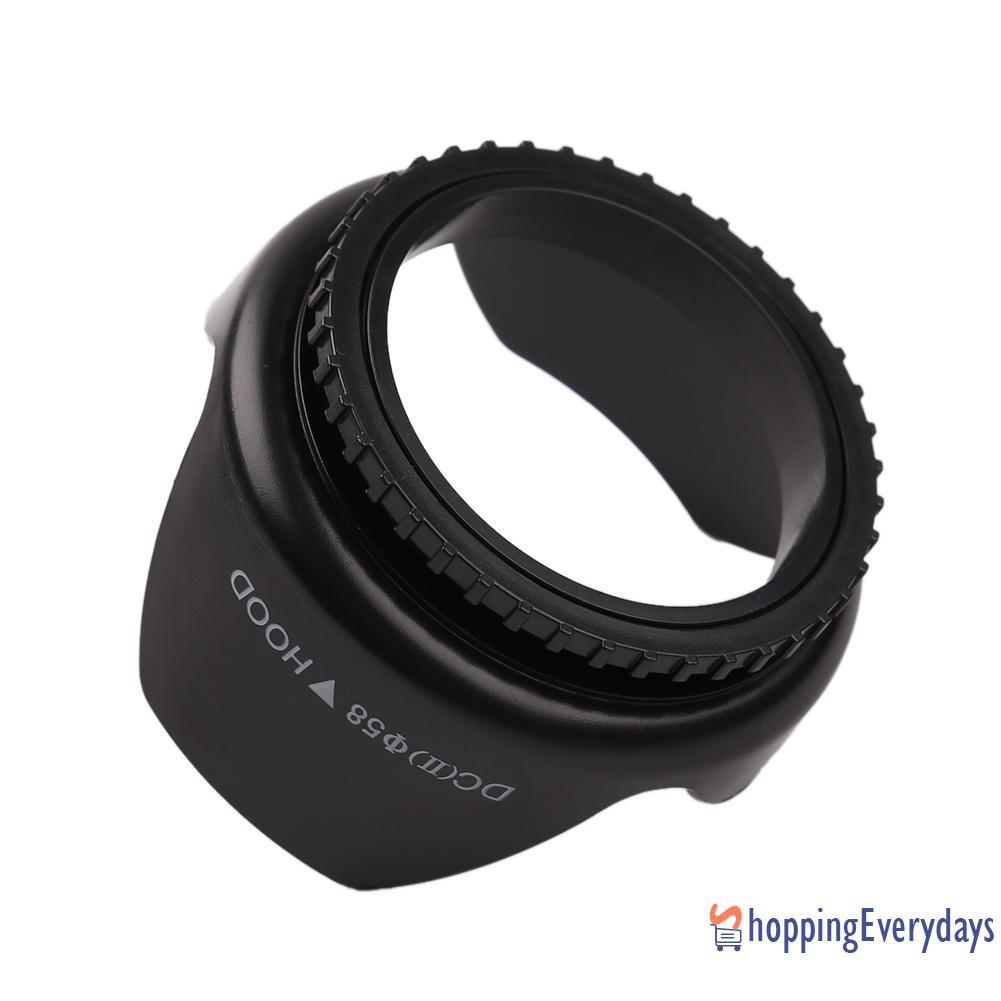 【sv】 Professional Flower Shape Screw Mount Lens Hood for Nikon Cannon Sony