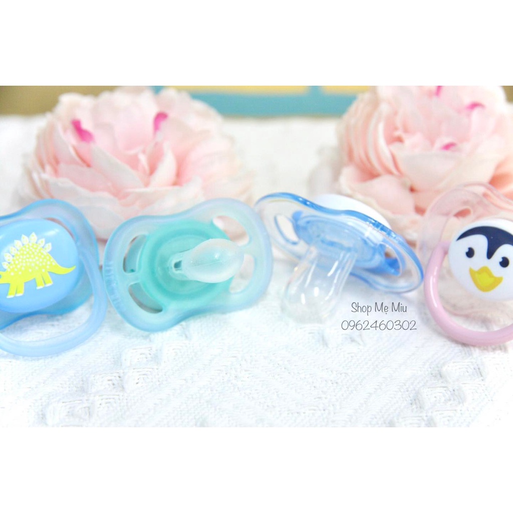 Ti Giả Avent Đầu Dẹt Cho Bé Size 0-6m, 6-18m