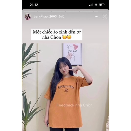 Áo thun 3158 MÀU CAM VÀNG hàng loại 1 chất dày dặn Cotton Unisex CHÒN CLOTHING