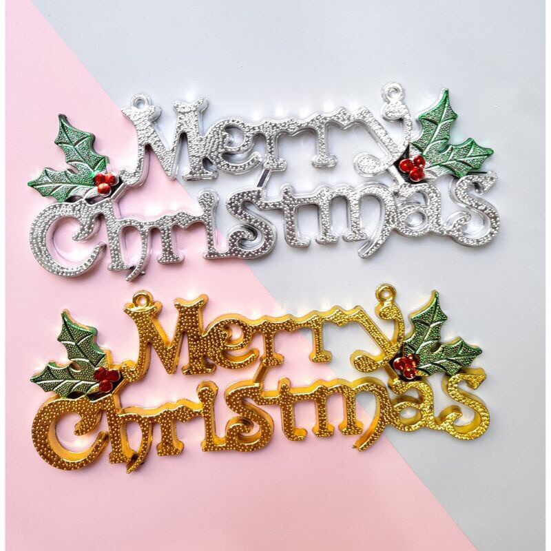 NOEL - CHỮ MERRY CHRISTMAS TREO TRANG TRÍ GIÁNG SINH - có tặng kèm dây kim tuyến treo chữ