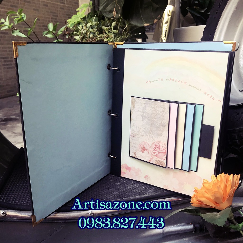 Album dán ảnh - Scrapbook handmade (Từng mẫu sản phẩm được mô tả bên dưới bài viết)