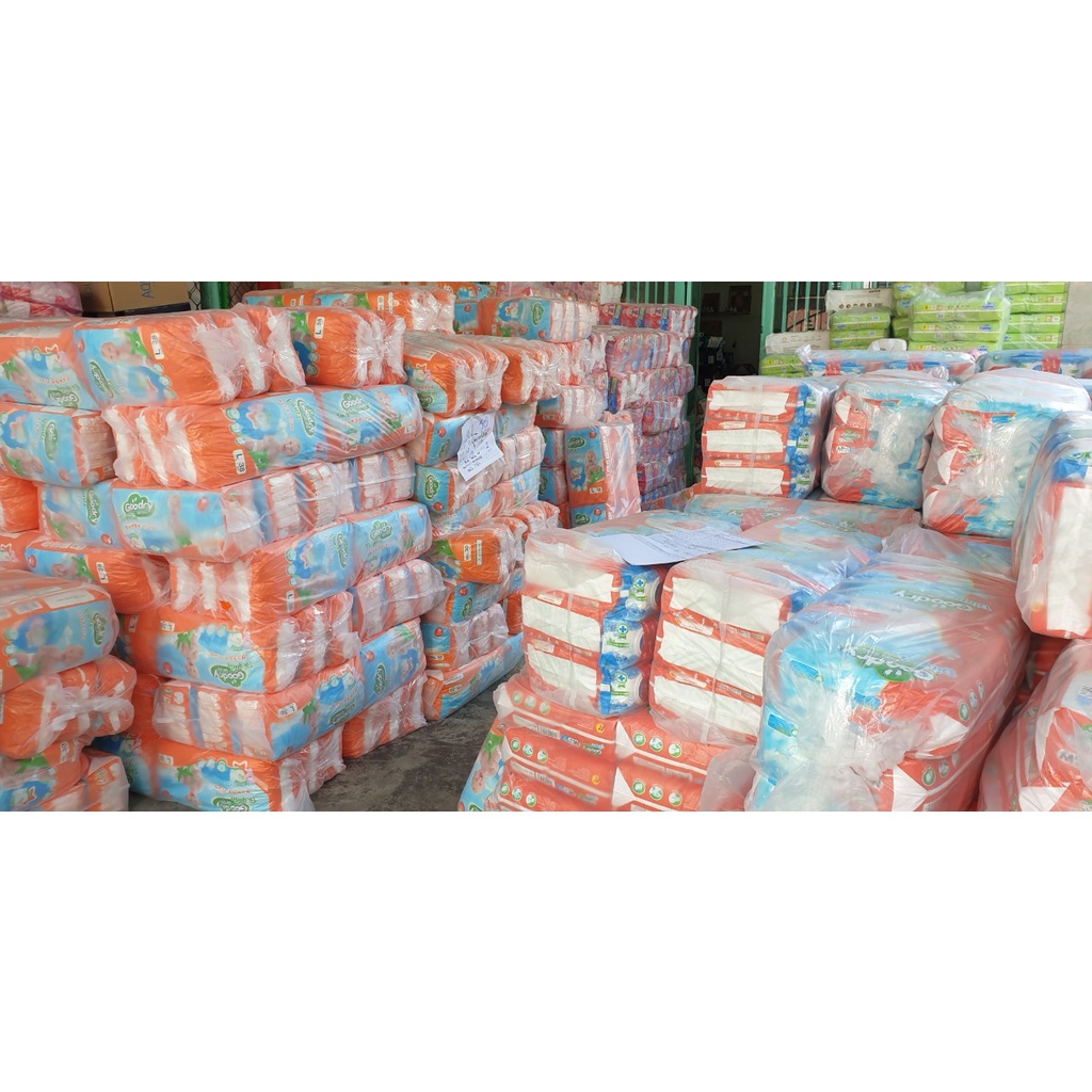 Combo 3 bịch tã quần và dán goodry công nghệ nhật bản 3S46 / 3M42 / 3L38 / 3XL34 và 3 bịch lót sơ sinh goodry NB1-56