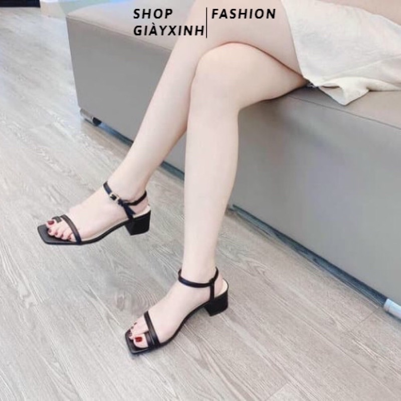 Dép / Sandal sỏ ngón gót 5cm thời trang công sở S88