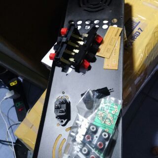 Combo mặt sau full phụ kiện ráp ampli 2 mic và 4 mic