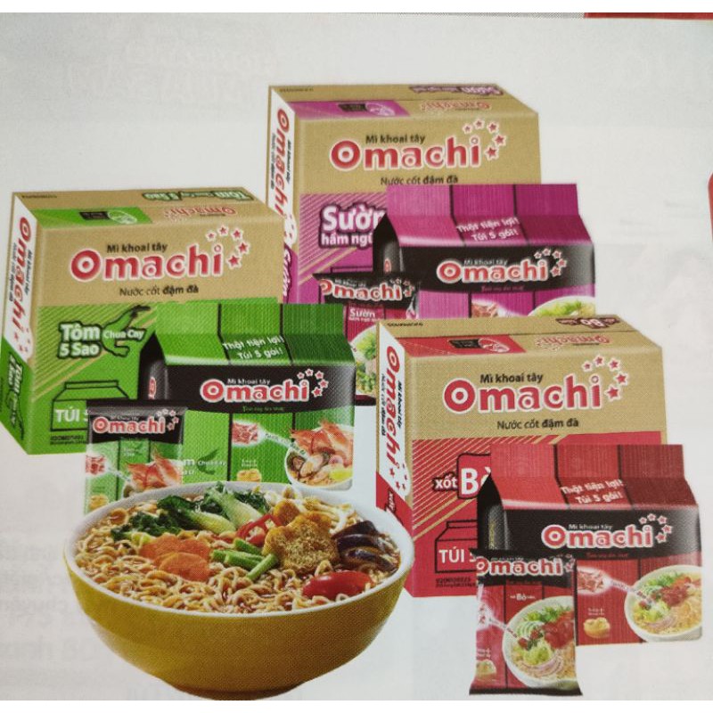 MÌ OMACHI 80G GÓI LẺ RẺ VÔ ĐỊCH