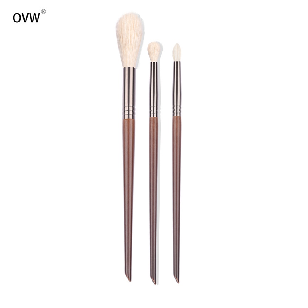 Bộ cọ má hồng + cọ đánh phấn mắt + cọ tán phấn OVW N31N64wN83 lông dê cao cấp