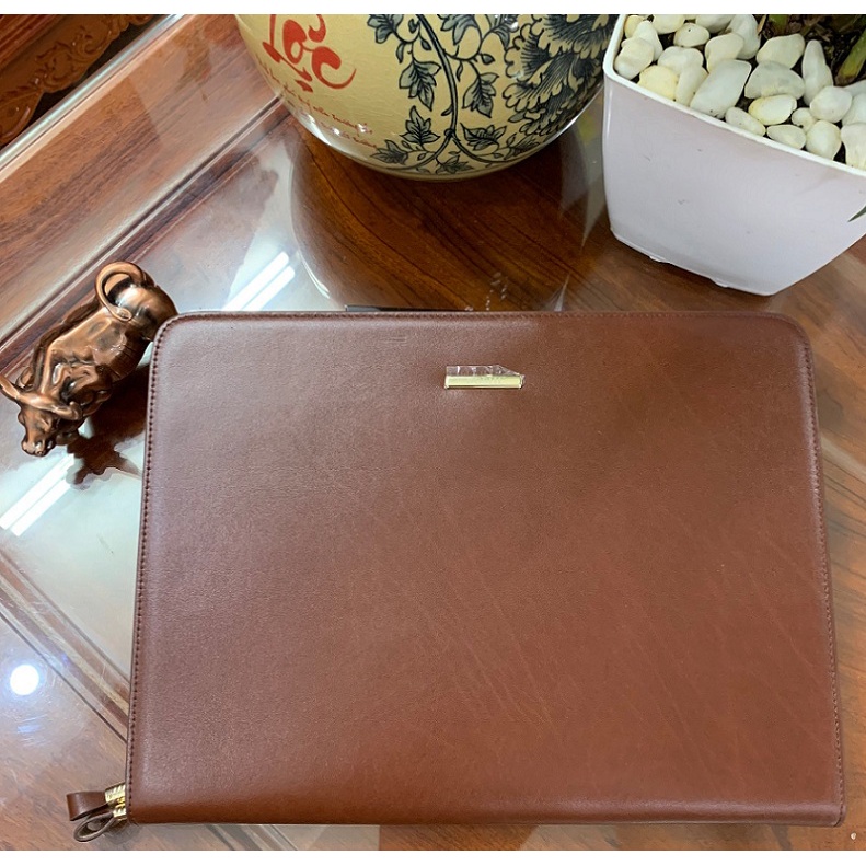 Clutch đựng tài liệu khổ giấy A4 - đựng ipad - đựng sổ sách - cầm tay sang trọng - da thật 100% - có bảo hành