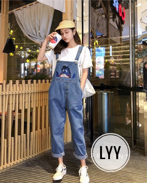Quần yếm jeans Donkey👖 | BigBuy360 - bigbuy360.vn