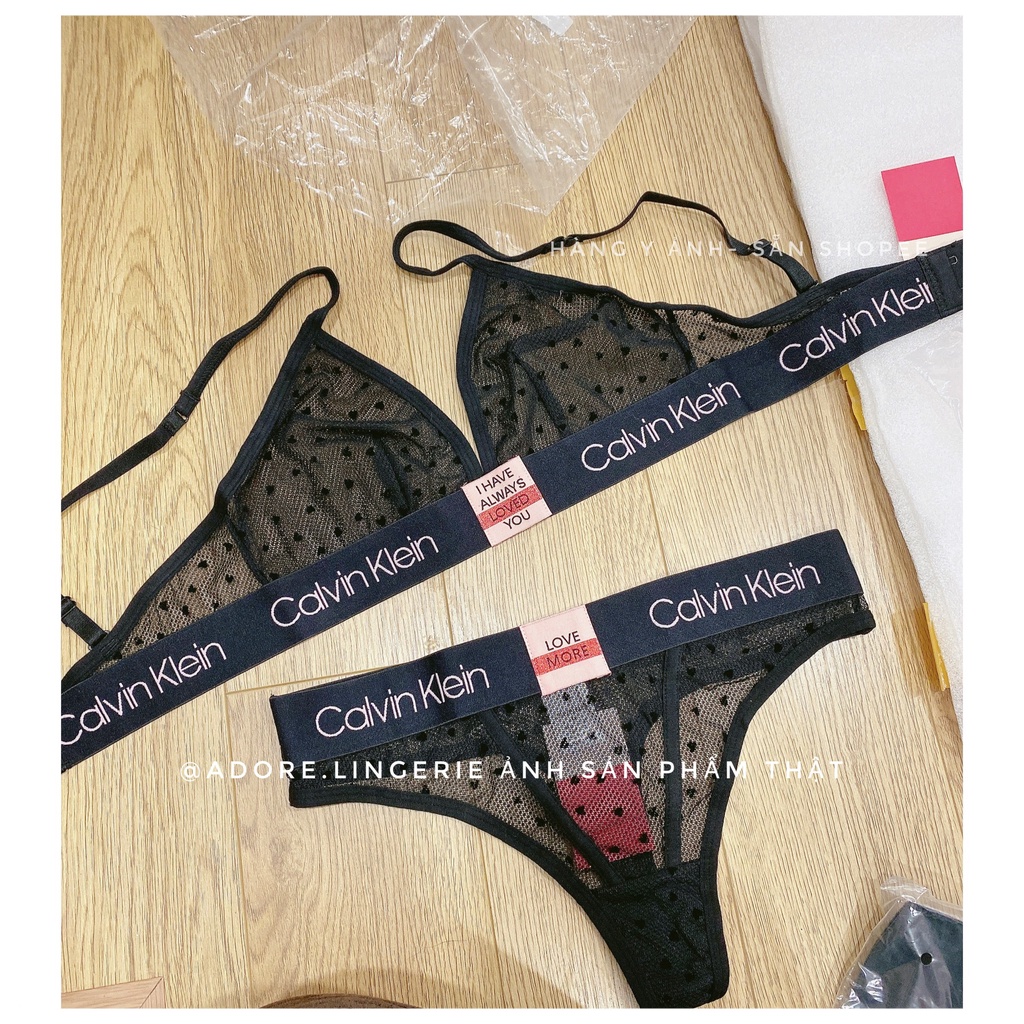 BỘ ĐỒ LÓT NỮ KHÔNG GỌNG MÚT CK REN TIM | BigBuy360 - bigbuy360.vn