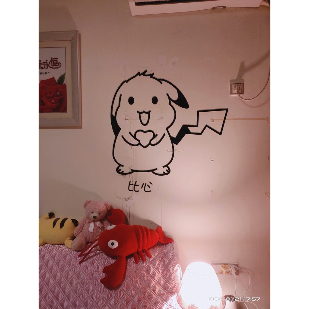 Tranh dán tường mica 3d decor Dán Cửa hoạt hình trang trí dễ thương trang trí mầm non, phòng cho bé Nhiều Size - EPeBen