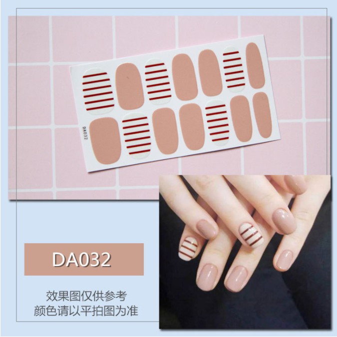 Dán móng tay ❌ 3D Korean Style Fashion nail sticker loại tốt [DA021-040]