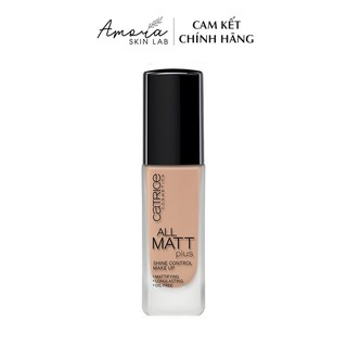 Kem nền Catrice All Matt Plus 18h (30ml) màu 010 và 015 dành cho da dầu, hỗn hợp thiên dầu - Amora Skinlab