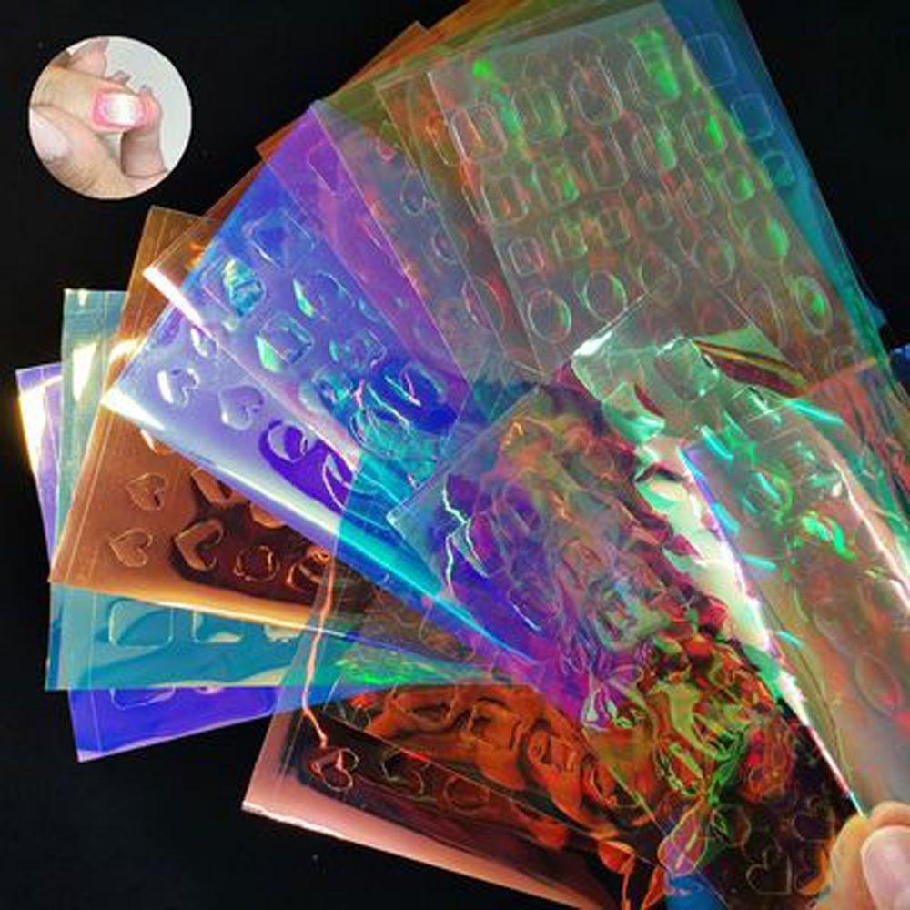 LILYES Giấy Foil Hologram Dán Móng Nghệ Thuật