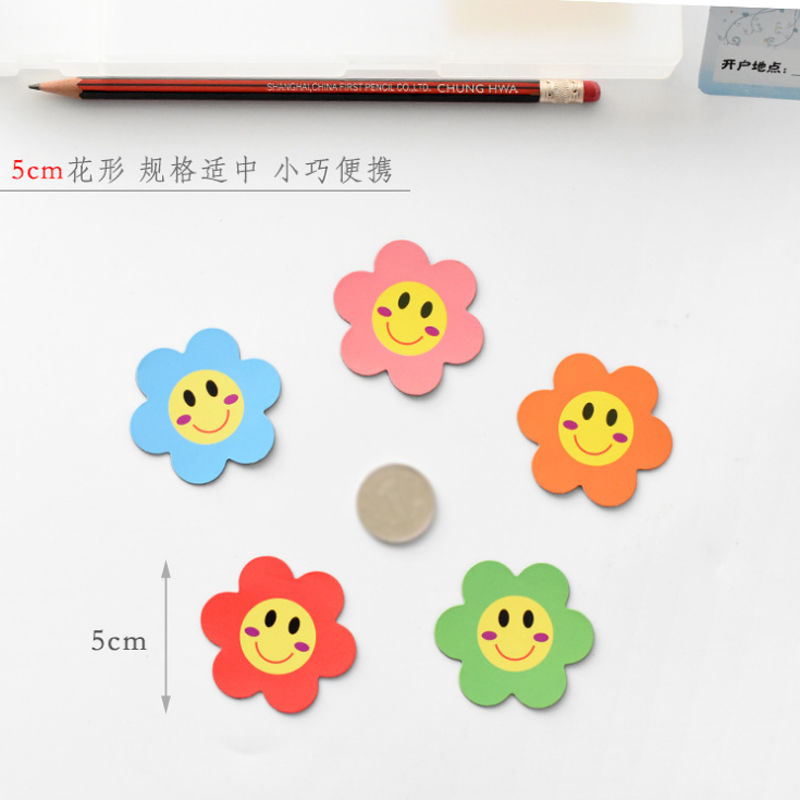 Set 60 Miếng Nam Châm Dán Tủ Lạnh Hình Bông Hoa Nhỏ Màu Trắng Dành Cho Bé