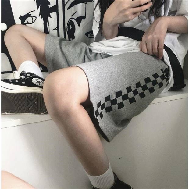 Quần short sọc kẻ caro nam nữ MH868Boutique, Quần Đùi Nam Nữ Unisex phong cách cá tính