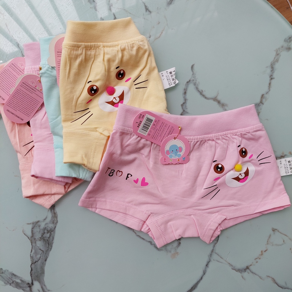 Quần Chip Bé Gái xuất Nhật, Quần Lót Bé Gái Cotton Co Giãn 4 Chiều Cao Cấp