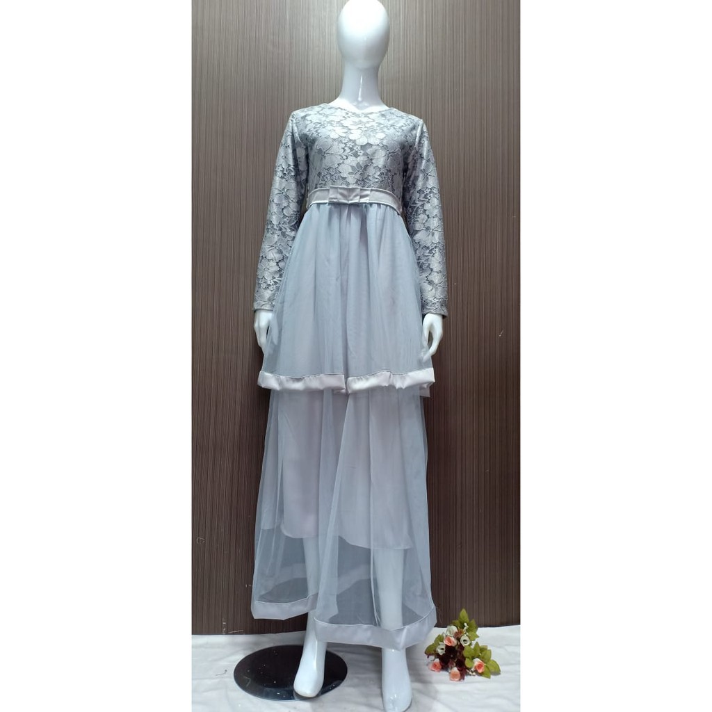 Banting Price Đầm Dự Tiệc Dáng Dài Họa Tiết Gạch Maxara Combi