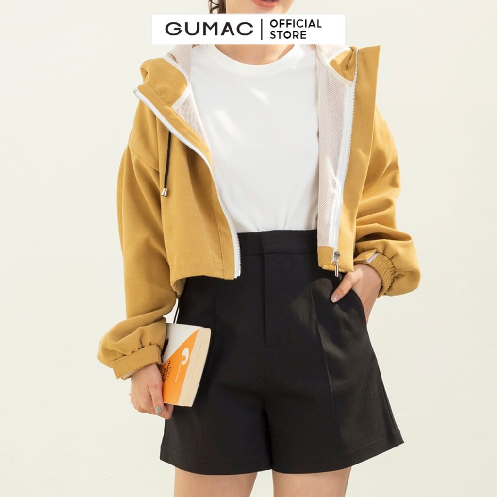 [Mã WABRGU99 giảm 12% đơn 99K] Quần short nữ xếp ly thời trang GUMAC QC03062